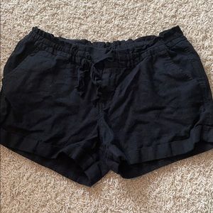 Old Navy black linen shorts